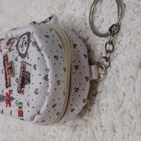 Keychain Paris Prints Zipper Small Backpack - Picture 7 of 8